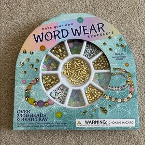 Word Wear Bracelet Kit with Beads
